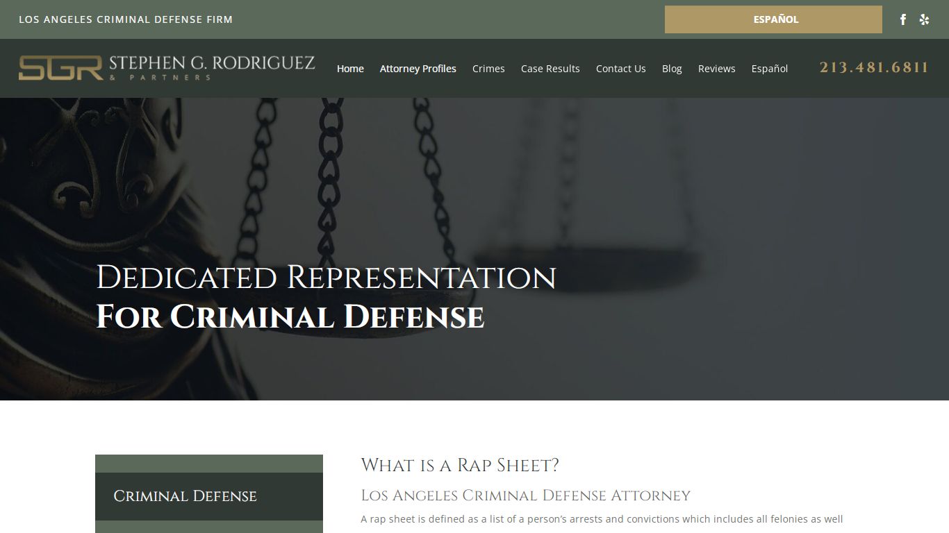 What is a Rap Sheet? | Los Angeles Attorney for Rap Sheets